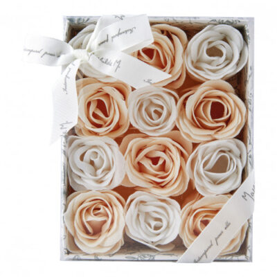 Coffret 12 Rosas Sabonete Aroma Rosa