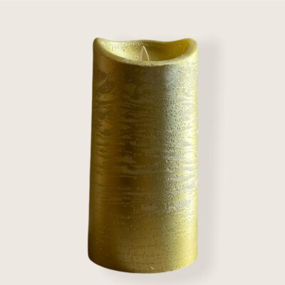 Vela Elétrica 13cm Ouro - Pavio em Movimento