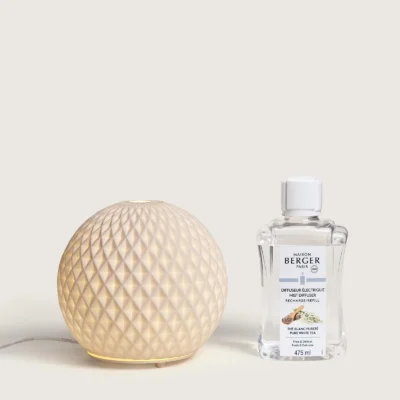 Difusor Elétrico Sphere Mist Diffuser – Pure White Tea | Maison Berger Paris