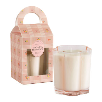 Vela Perfumada Gourmandises d'Été 145 g – Macaron Framboise