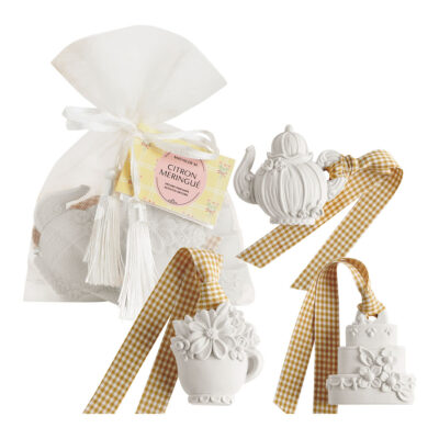 Pochon com 3 Decorações Perfumadas Gourmandises d'Été – Citron Meringué
