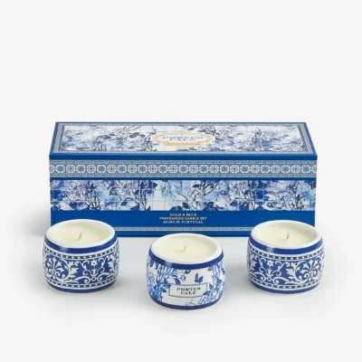 Coffret Velas Gold & Blue 3x70gr